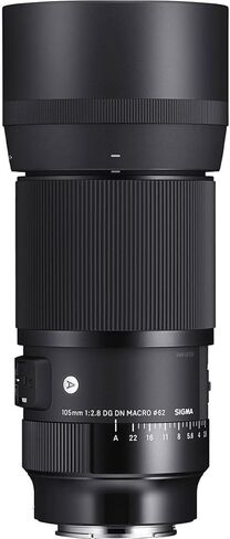 عدسة ماكرو سيجما 105 ملم f/2.8 DG DN Art Macro لهاتف Sony E، حزمة مع مجموعة برامج Mac، مجموعة مرشح 62 مم، غلاف العدسة، ظل العدسة، منظف، مجموعة تنظيف، حبل غطاء العدسة in Saudi Arabia