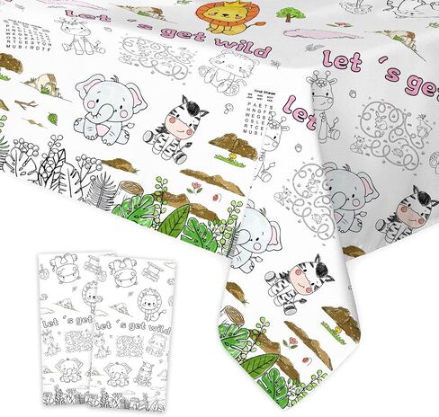 Avezano 2 pcs Thanksgiving Coloring Posters for Kids Thanksgiving Coloring Tablecloth Large Fall Thanksgiving Paper Coloring Tablecloth Turkey Pumpkin Fall Coloring Poster 72x30 inch in Saudi Arabia