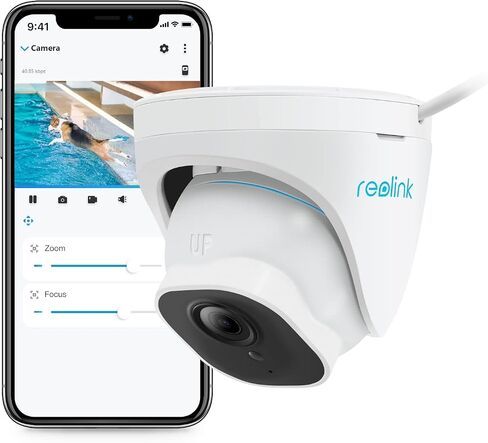 REOLINK 4K PoE Security Camera System, Dome Surveillance IP Camera with 2.8 mm, 94° FoV, 3X Optical Zoom & 25FPS Video, Indoor Outdoor Home Security Camera, Human/Vehicle/Pet Detection, RLC-822A in Saudi Arabia