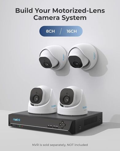 REOLINK 4K PoE Security Camera System, Dome Surveillance IP Camera with 2.8 mm, 94° FoV, 3X Optical Zoom & 25FPS Video, Indoor Outdoor Home Security Camera, Human/Vehicle/Pet Detection, RLC-822A in Saudi Arabia
