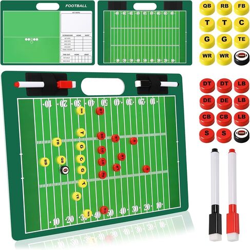 مجموعة لوحة تدريب البيسبول المغناطيسية التكتيكية مزدوجة الجوانب من Desoto، لوحة تشكيلة الكرة اللينة للمدرب، تمحو بسهولة لوحة البيسبول المتينة والمتينة in Kuwait