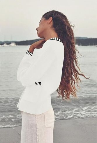 سترة نسائية 2024 غير رسمية بأكمام طويلة وفتحة رقبة مستديرة وأزرار للأسفل مفتوحة من الأمام فضفاضة متماسكة سترة جاكيتات معطف in Kuwait