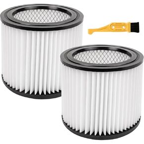 2 Pack 90398 HEPA Replacement Filter Compatible with Shop-Vac 90398, 903-98, 9039800, 903-98-00 Hangup Wet/Dry Vacuum Cleaner Spares Cartridge Filter