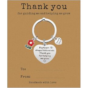 Teacher Appreciation Gifts 2PCS Keychains Teacher Gifts for Women Graduation Thanksgiving Retired Gift, Rhinestone Apple Keychain Christmas Valentine's Day