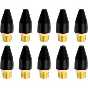 HARFINGTON 10pcs Air Nozzle Tip 1/8" Rubber Blow Gun Tip for Air Blow Guns Tool Parts & Accessories, Black