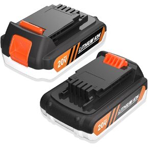 2Pack 3.0Ah 20V MAX LBXR20 Replacement Battery for Black and Decker 20V Battery, Compatible for 20V Lithium Battery LB20 LBX20 LST220 LBXR2020-OPE LBXR20B-2 LB2X4020 Cordless Tools