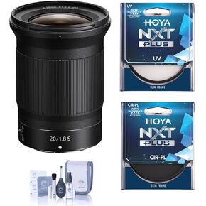 Nikon NIKKOR Z 20mm f/1.8 S Lens, Bundle with Hoya NXT Plus 77mm UV+CPL Filter Kit, Cleaning Kit
