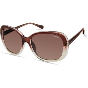 Kenneth Cole New York Women's KC5745F Square Sunglasses, Shiny Light Brown/Gradient Brown, 57/17/135