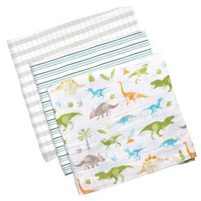 Stephen Joseph, Baby Swaddle Blankets, Muslin Swaddle Blankets, Ultra Soft Baby Blankets Unisex 100% Cotton, Baby Receiving Blankets, Baby Boy Blankets and Baby Girl Blankets, 47" x 47" Set of 3