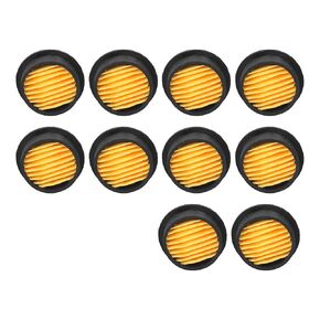 10Pcs Air Compressor Air Compressor Intake Paper Filter Elements,Intake Paper Filter Elements, Resin Bonded Mixed Fiber OilFree Air Piston Compressors Inner Replacement Part