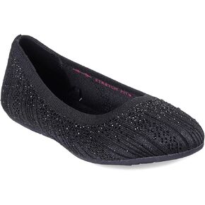 Skechers Women's Cleo 2.0-Glitzy Daze Ballet Flat