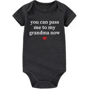 You Can Pass Me To My Grandma Baby Clothes Loves Me Grandmas Boy I Love Grandma Gifts For Baby Bodysuits Baby Romper