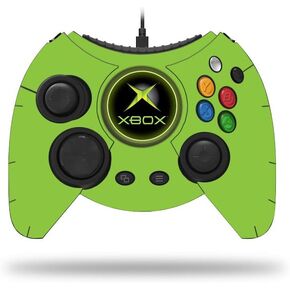 MightySkins Skin Compatible with Microsoft Xbox One Hyperkin Duke Controller - Solid Lime Green | Protective, Durable, and Unique Vinyl Decal wrap Cover | Easy to Apply and Remove | Made in The USA