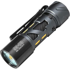 SK03 Side Light Rechargeable Flashlight with 4 Color Filters, 1000 High Lumens LED Flashlight for Home, Outdoor Camping and Emergency