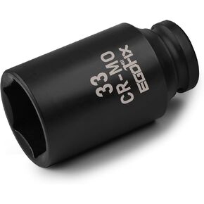 1/2" Drive Deep Impact Socket, 36mm Metric Socket, Axle Nut Socket CR-MO 6 Point for Easy Removal of Axle Shaft Nuts