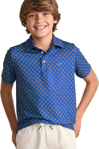 Vineyard Vines Boys' Boys' Printed Sankaty Performance Polo in Kuwait