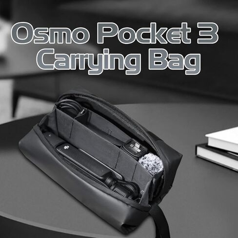 حقيبة حمل Osmo Pocket 3، حقيبة حمل صلبة محمولة للسفر من جلد البولي يوريثان حقيبة تخزين مقاومة للماء لملحقات DJI Osmo Pocket 3 Creator Combo in Kuwait