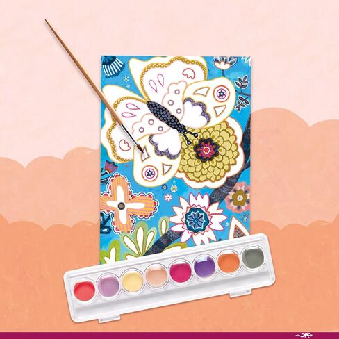 DJECO LGA Multi-Activity Craft Kit - Arts & Craft for Kids - Fun & Creative Activity for Family & Friends - Educational Coloring Art for Children 6+ Years Girls & Boys - The Flower Garden in Saudi Arabia