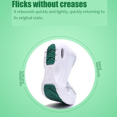 Women's Air-Cushion Orthopedic Slip-On Nurse Shoes Fashion Round-Toe Wedge Heel Thick-Soled Comfortable Arch Support Walking Loafers in Saudi Arabia