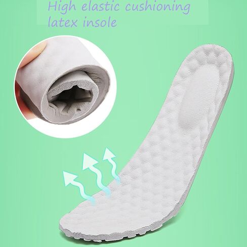 Women's Air-Cushion Orthopedic Slip-On Nurse Shoes Fashion Round-Toe Wedge Heel Thick-Soled Comfortable Arch Support Walking Loafers in Saudi Arabia