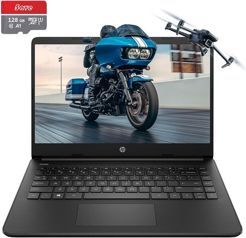 HP 14" Chromebook, HD Business Laptop, Intel Celeron N4120, 16GB RAM, 256 Storage(128GB eMMC with 5ave128GB Micro SD Card), HDMI, Wi-Fi, Chrome Os, Silver in Saudi Arabia