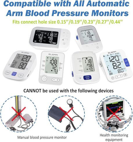 ELERA Extra Large Blood Pressure Cuff (9"-20.5" | 22-52cm) - XL Replacement BP Cuff for Big Arms, Compatible with Omron BP Monitors, Adult Cuff Only - 4 Connectors in Saudi Arabia