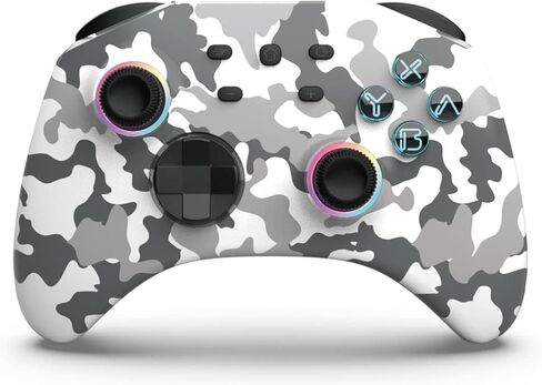 SIMGAL Wireless Switch Gamepad Controller, Universal Compatibility for Switch/Switch Lite/Switch OLED, Windows PC, iOS 13.4 and above, with RGB, Motion Control, Vibration and Turbo (Camo) in Saudi Arabia