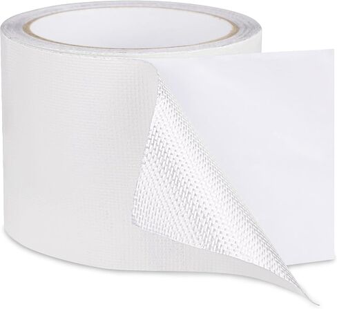 RV Awning Repair Tape Heavy Duty Waterproof Tent Repair Tape for Tarp, Parasol, Canopy, Car and Boat Covers, Underbelly Repair Patch Kit Outdoor UV proof Fabric Repair Tape White (3 in x24.6ft) in Kuwait