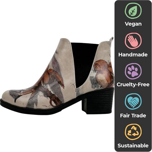 DOGO Chelsea Boots for Women - Vegan Leather and Handmade Heeled Ankle boots for Women in Kuwait
