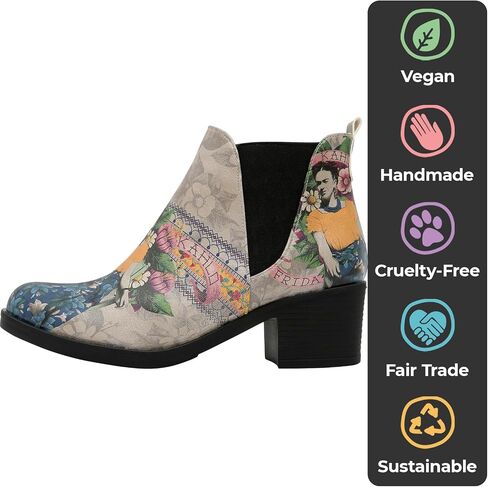 DOGO Chelsea Boots for Women - Vegan Leather and Handmade Heeled Ankle boots for Women in Kuwait