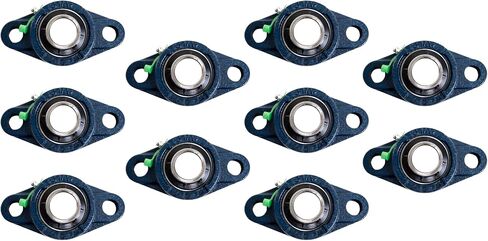 Jeremywell UCFL204-12 Pillow Block Bearing (4 Pack), 3/4 inch Bore, 2-Bolt Flange Mounted, Solid Base, Self-Alignment in Kuwait