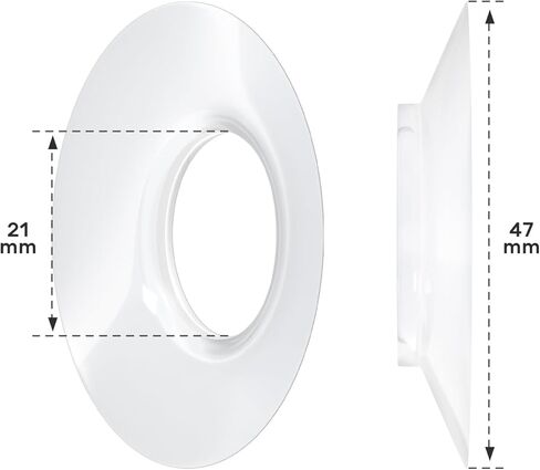 شفرات بديلة NCVI مقاس 21 مم، ملحقات مضخة الثدي المتوافقة مع مضخة الثدي القابلة للارتداء NCVI 8770، خالية من مادة BPA، قطعتان in Kuwait