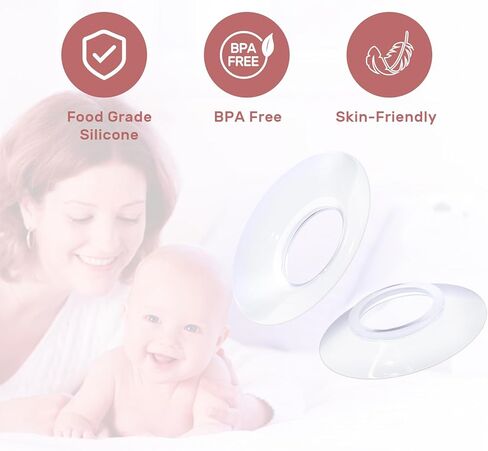 شفرات بديلة NCVI مقاس 21 مم، ملحقات مضخة الثدي المتوافقة مع مضخة الثدي القابلة للارتداء NCVI 8770، خالية من مادة BPA، قطعتان in Kuwait