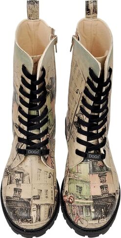 أحذية DOGO Zipsy للنساء - أحذية طويلة مصنوعة يدويًا وجلد نباتي لمنتصف الساق للنساء in Kuwait