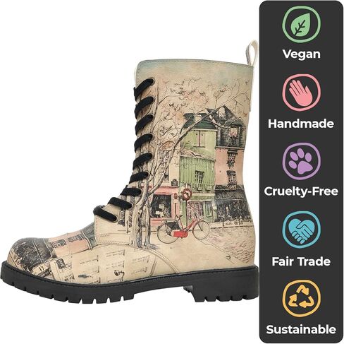 أحذية DOGO Zipsy للنساء - أحذية طويلة مصنوعة يدويًا وجلد نباتي لمنتصف الساق للنساء in Kuwait