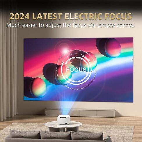 🎬 جهاز عرض صغير متميز بدقة 4K لعام 2024 مع حامل ثلاثي القوائم مجانًا | 20000 لتر أصلي 1080 بكسل | 5G واي فاي، بلوتوث | جهاز عرض محمول بدقة FHD للهواتف الذكية/HDMI/الكمبيوتر المحمول/عصا التلفزيون/PS4، جهاز عرض خارجي لأفلام المسرح المنزلي in Saudi Arabia