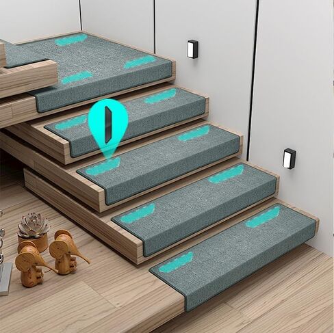 12 Pcs Non Slip Rug Pads Gripper for Rug for Hardwood Floors, Tile, Wood Under Rug Carpet Tape Stickers, Reusable Washable Adhesive Stickers in Saudi Arabia