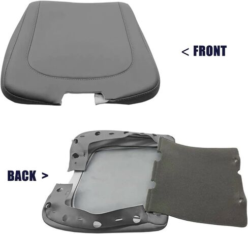 sportuli Leather Center Console Lid Armrest Jump Seat Cover Replacement for 2013-2018 Dodge Ram 1500 2500 3500, Leather Cover Only (Black) in Saudi Arabia