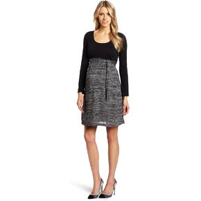 Women's Maternity Solid top/Contrast Skirt
