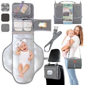 Portable Changing Pad for Baby, Baby Gifts for Boys and Girls, Travel Diaper Changing Pad for Newborn, Waterproof Baby Changing Mat, Foldable & Detachable Diaper Changing Station Baby Registry Search