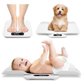 Baby Weight Scale, Infant Scale, Pet Scale for Cat Dog with Detachable Tray, Auto-Rotation LED Screen, Multiple Weighing Modes Scale for Toddler, Children, Pet and Adult Up to 400lb/180kg