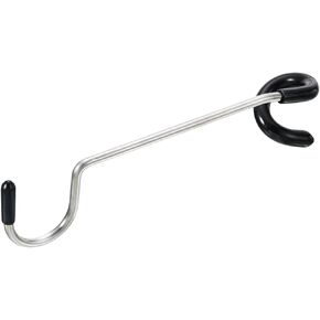 M METERXITY Camping Lantern Hook Hanger - S-Shaped Hook Stainless Steel Non-Slip Lamp Hanger, Apply to Outdoor/Camping/Hiking/Fishing (Black)