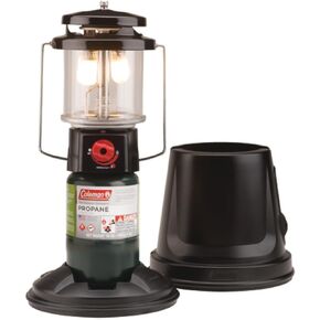 Coleman QuickPack Deluxe+ 1000 Lumens Propane Lantern with Carry Case, 2-Mantle Lantern with Automatic Ignition, Adjustable Brightness, & Pressure Control, Great for Camping, Power Outage, & More
