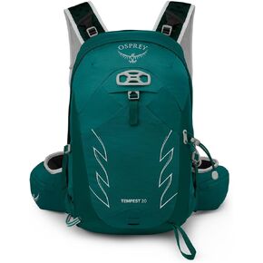 Osprey Tempest 20L Women's Hiking Backpack with Hipbelt, Tidal/Atlas, WM/L