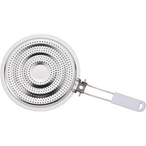 HIC Kitchen Heat Diffuser Reducer Flame Guard Simmer Plate, Stainless Steel