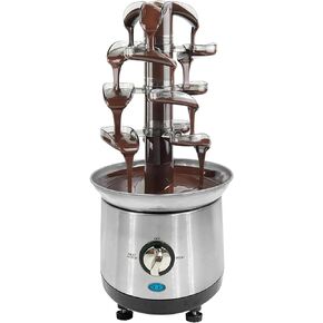 Stainless Steel Electric Chocolate Fondue Fountain Machine for Party Wedding Christmas Gift