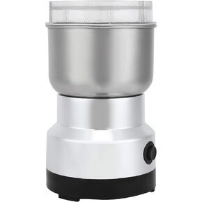 Stainless Steel + ABS Low Noise Spice Grinder, Resistant Electric Grinder, Kitchen Accessory for Home Restaurant Milling Machine(US standard 110V)
