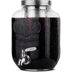 BTaT- Cold Brew Coffee Maker, 1 Gallon, Rose Gold, Mason Jar Cold Brew Maker, Cold Brewer Coffee Maker, Cold Brew Mason Jar Coffee Maker, Cold Brew Tea Maker, Iced Coffee Maker, Coffee Cold Brew Maker