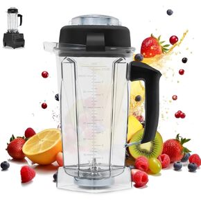 For Vitamix Blender Pitcher,64oz for vitamix 5200 replacement parts,5000 6300 7500 Pro200/500/750 Vita-Prep vm0101/vm0102/vm0103/vm0197 E310/320,Classic C/Commercial/Explorian series etc.5 YR Warranty
