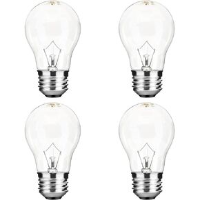 Appliance Oven Light Bulb A15 40W High Temperature 500 Degrees Resistant for Refrigerator Over Stove Microwave Range Hood Lava Lamp Replacement Bulb E26 Medium Base 120V Warm White